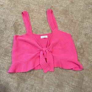 NWOT hot pink crop top